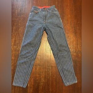 RARE 70’s Vintage LEE pinstripe jeans Size 5